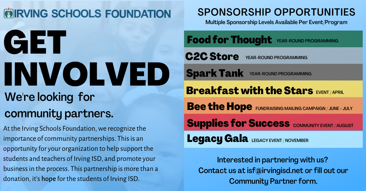 Donation Irving Schools Foundation