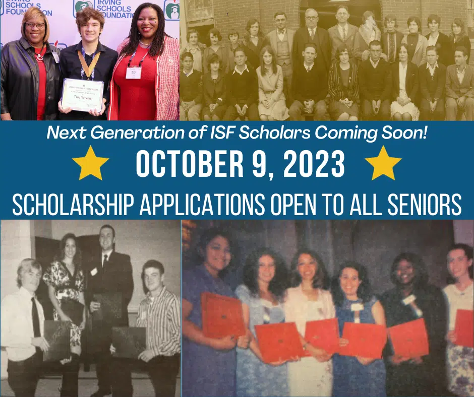 ISF SCHOLARSHIP ELIGIBILITY APPLICATIONS OPEN OCTOBER 9